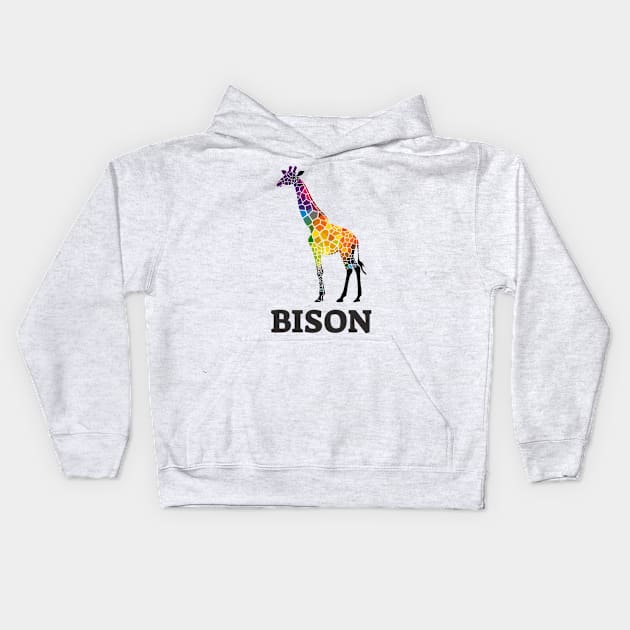 Bison Kids Hoodie by obstinator